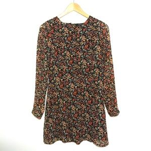 Forever 21 Floral Long Sleeved Mini-dress